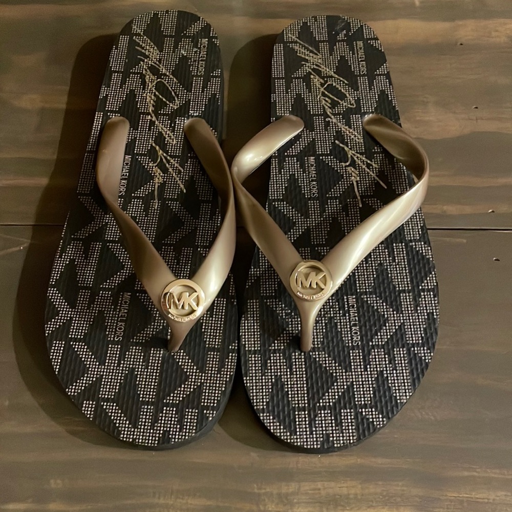 Brand new Michael Kors flip flops